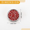 thumbnail image 4 of Ganchos Universales para Asientos de Automóvil Unique Bargains 4 Pcs para Cada Automóvil, SUV, Van, Camión Ganchos Adhesivos de Metal Resistente Rhinestone Rojo 0.91"x0.91", 4 of 7