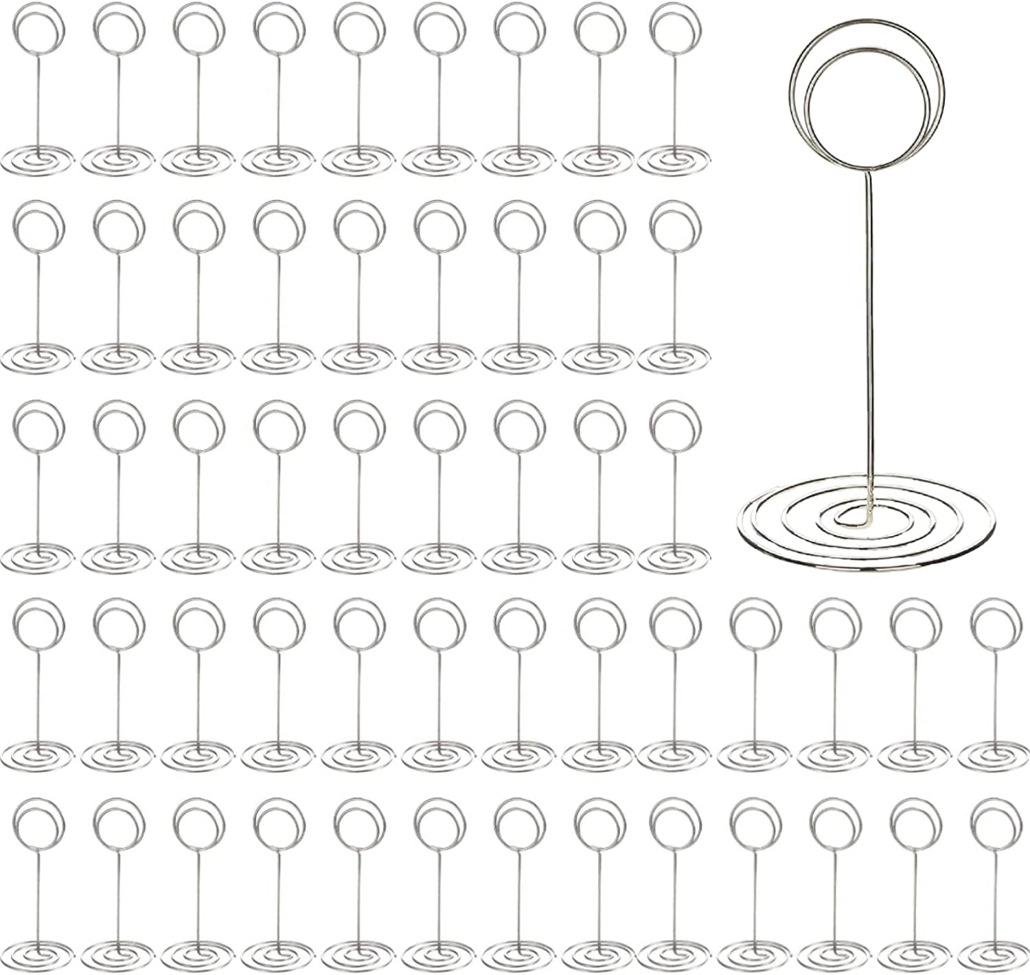 100 Pcs Table Number Holder Bulk Wedding Table Name Card Holder Clips