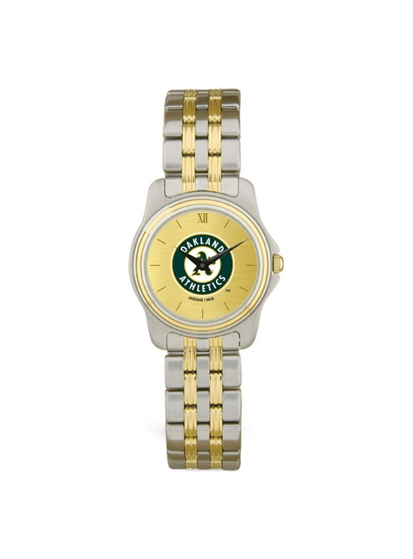 Women's  Oakland Athletics Gold Dial Two-Tone Wristwatch