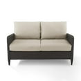 thumbnail image 5 of Crosley Kiawah Outdoor Wicker Loveseat in Beige, 5 of 11