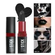GHSOHS Lip Stain Halloween Black Lipstick Long Lasting Non-Sticky Lip Gloss Matte Highly Pigmented Color Lip Tint Waterproof Nourishing Lip Glaze Makeup