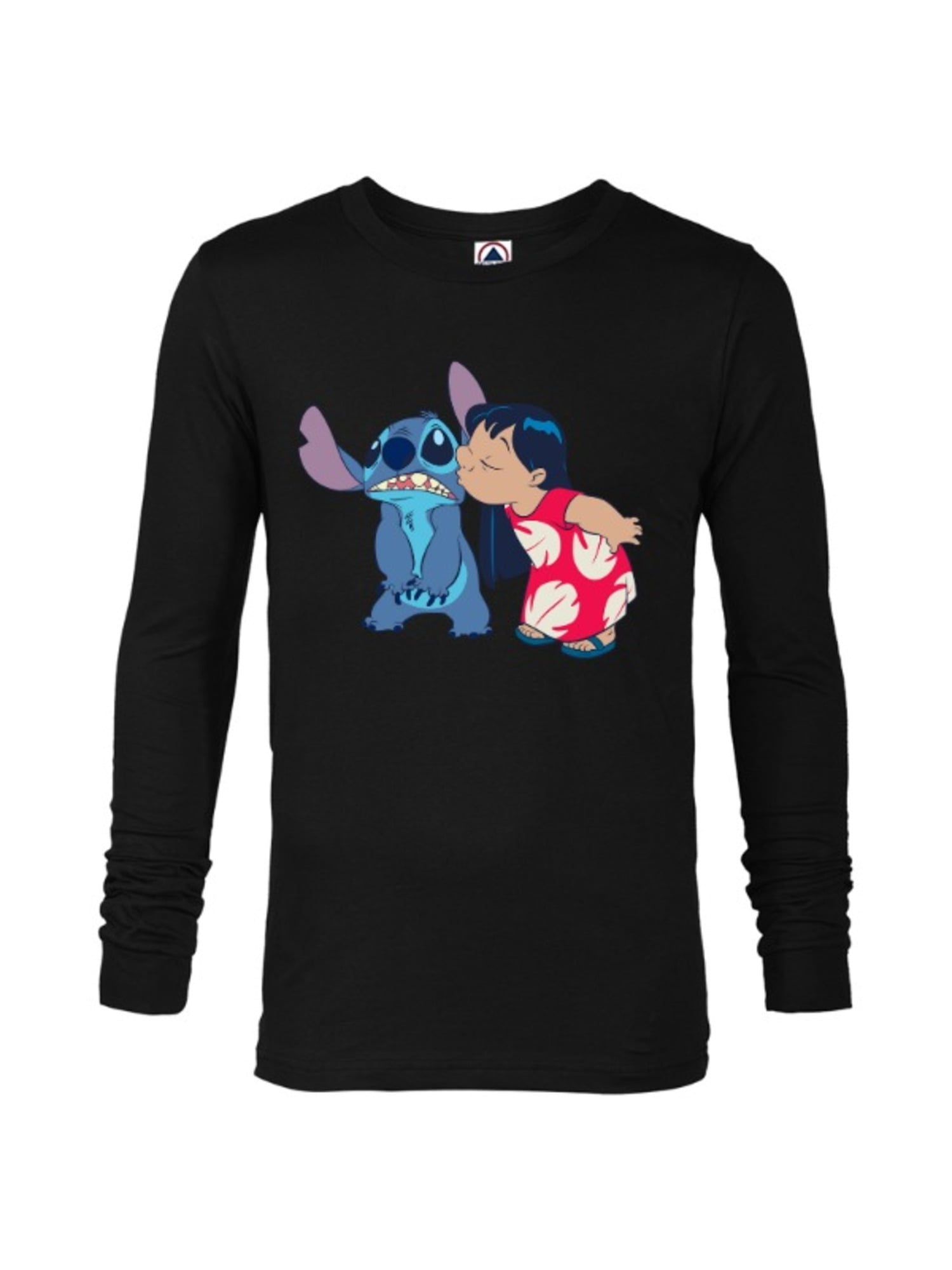 Disney Lilo and Stitch Funny Kisses - Long Sleeve T-Shirt for Men ...