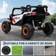 thumbnail image 4 of Coche eléctrico infantil 12V UTV con control remoto - 2WD/4WD - Suspensión 4 resortes - Neumáticos EVA - Puertas dobles - Cinturón de seguridad - inalámbrico, música y luces LED - Para niños 3-8 años, 4 of 7