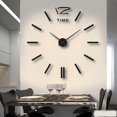 thumbnail image 4 of Cateissary Reloj de pared, espejo acrílico, pegatinas de autoensamblaje, decoración del hogar, moderno, silencioso, grande, sin marco, para oficina Decoración del hogar Cateissary HA082529-00, 4 of 6