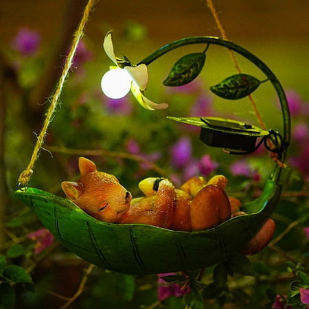 

Home Kitchen Lighting Ceiling Solar Light Garden Decoration-Solar Swing Decorative Lamp-Decorations For Indoor Spring Home Bedroom Office Décor housewarming Gift Light Green Creature Tree Green