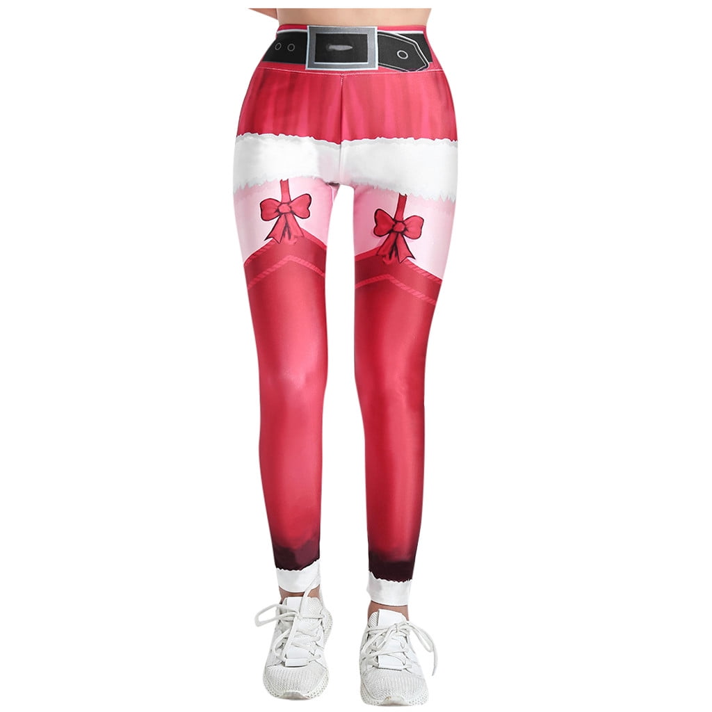 womens christmas running leggings