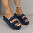 thumbnail image 5 of ATENAR Women Sandals Solid Color Outdoor Sandals for Women Comfortable Womens Shoes Blue 8.5, 5 of 6
