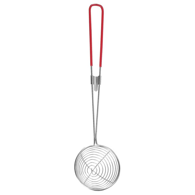 Colador de té de burbujas de acero inoxidable, colador de té con mango largo, colador de cucharón de cocina, 6 uds.