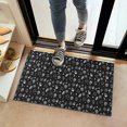 thumbnail image 2 of Black Gothic Skull Cat Pattern Door Rugs,Washable Non Slip Door Mats Indoor,Decorative Door Mats,Entry Mat Indoor for Entrance,Bedroom,Kitchen,Bathroom,16"x24", 2 of 6