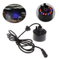 thumbnail image 3 of Compact 4.6cm Ultrasonic Mist Maker & Humidifier | 12-LED Multi-Color Light Fogger | No Heat/Chemicals for Magical Atmosphere & Air Quality, 3 of 5