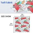 thumbnail image 6 of Coolnut Festive Christmas Pattern Cloth Napkins Set of 4 Pack, Washable Soft Table Dinner Napkins 20 inch for Kitchen, Hotel, Party, Wedding Washcloth Gift, 6 of 7