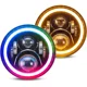 thumbnail image 2 of Par 7'' Rgb Faro H4 Led Redondo Ángel Wrangler Jeep Vocho Jk, 2 of 8