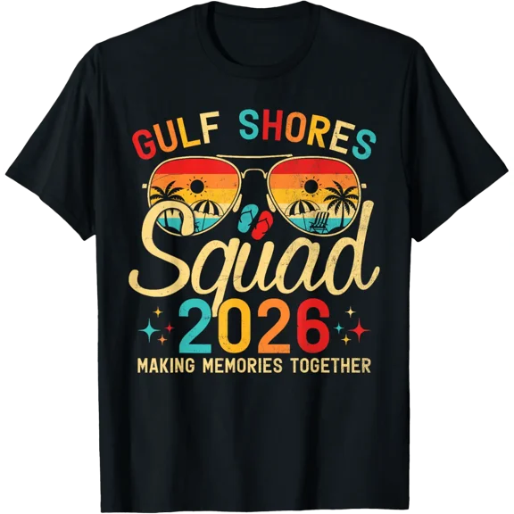 Gulf Shores Beach Al Summer Vacation Family Trip Squad T-Shirt