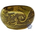 thumbnail image 4 of Wooden Yarn Bowl (7 x 7 x 4 Inches) - Husk Yellow Antique Finish, 4 of 4