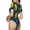 Avocado In Space, variant on Picia Avocado Lovers Womens One Piece Swimsuits Modest Tummy Control Bathing Suits Lace Up Slimming Swim Suit-XX-Large