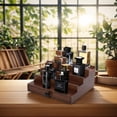 thumbnail image 3 of Organizador de perfumes Fengligoo Walnut Cologne para hombre, 4 niveles, 3 of 7