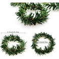 thumbnail image 2 of Dalrosia 12 PCS Christmas Napkin Rings Christmas Napkin Holder Small Artificial Pine Needles Wreath Candle Rings for Banquet Table Decorations, 2 of 4