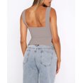 thumbnail image 3 of Camiseta corta sin mangas BAIGRAM para mujer con cuello en forma de corazón, 3 of 4