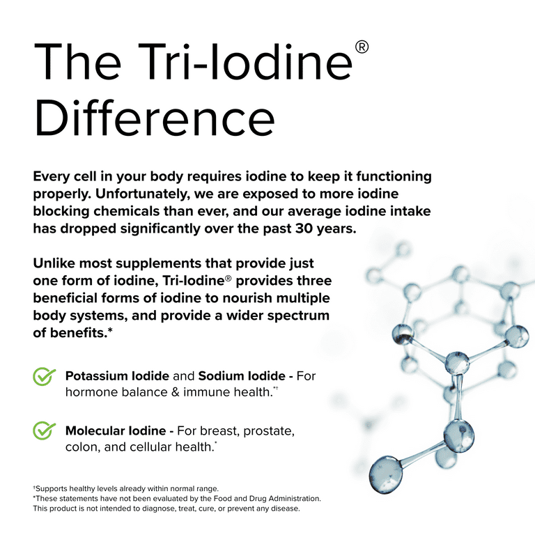 Terry Naturally Tri Iodine 3 mg 90 Capsules Walmart