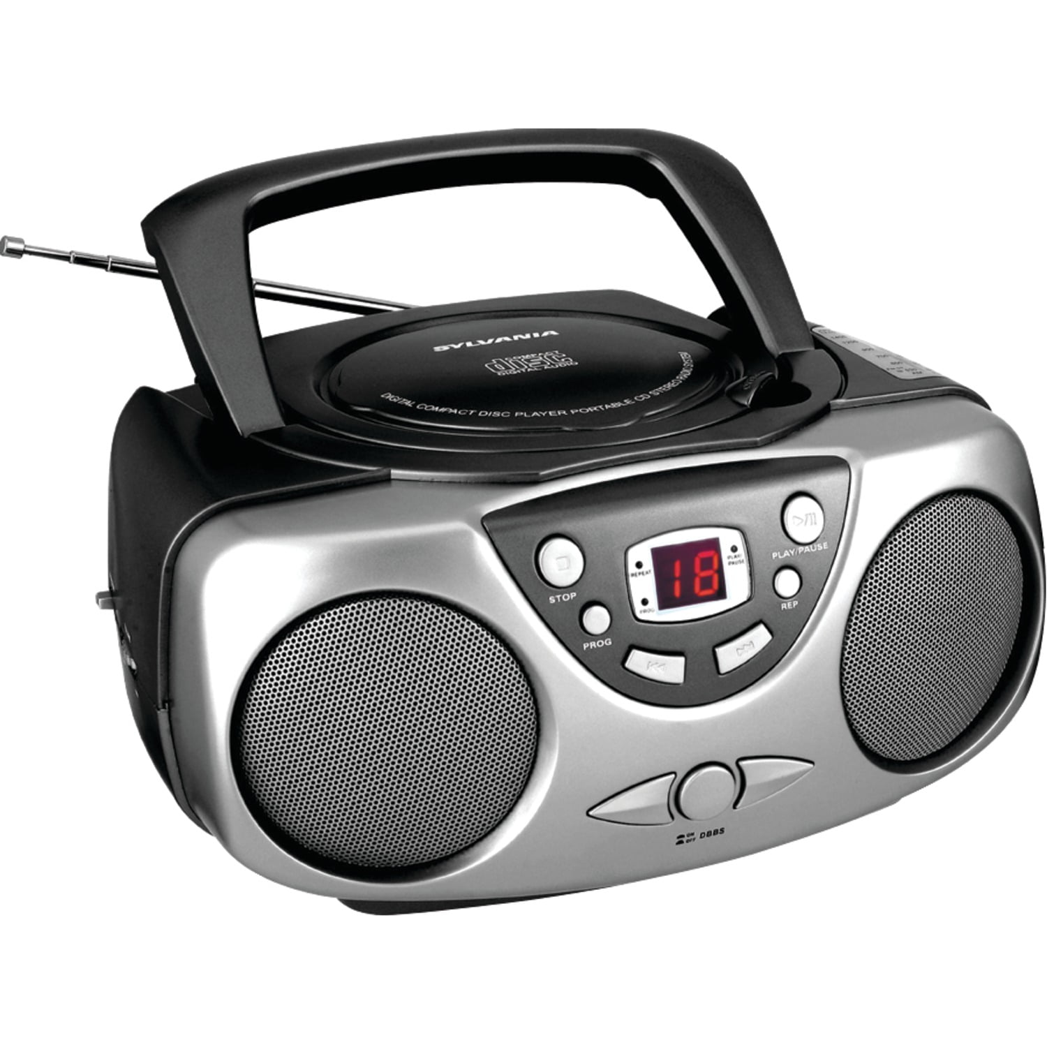 Sylvania Portable Cd Boombox And Am/fm Radio & Upg Super Heavyduty