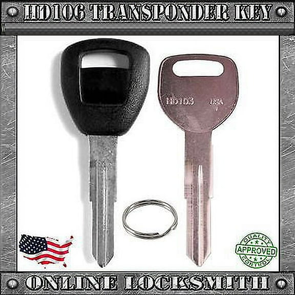New Transponder Key for Honda & Acura HD106 & Service Key HD103