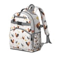 thumbnail image 2 of Farmhouse Chicken Waterproof Book Bag - Lightweight Backpack for Students with Durable Zippers & Breathable Back Panel, 2 of 5