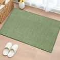 thumbnail image 2 of Vintage Forest Green Entryway Rug 2x3 Area Rug Washable Indoor Doormat Small Bathroom Rugs Low Pile Accent Throw Rugs Farmhouse Retro Solid Color Linen Texture Floor Carpet for Kitchen Bedroom, 2 of 8