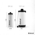 thumbnail image 3 of Zulu Goals 101Oz Vacío Triple Pared Aislada | Termo Grande Para Botella De Agua De Acero Inoxidable Con Asa De Transporte | Chug Y Pico De Paja | Viajes Gimnasio Senderismo Camping | 120 Horas Frío |, 3 of 5