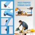 thumbnail image 2 of ERDS-Lumber Rack,Wall Mount Lumber Storage Rack,Heavy Duty Lumber Rust Resistant Steel Rack Wall Mounted with 3-Level for Garage,Lumber, Wood, Pipes, Ladder, 2PACK, 2 of 4