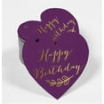 thumbnail image 2 of Inkdotpot Pack Of 50 Happy Birthday Favor Paper Tags Craft Real Gold Foil Hang Tags, 2 of 6