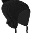 thumbnail image 1 of Peach Couture New Kids Youth Stylish & Warm Tribal Fall Winter Knit Trapper Hat Cap, 1 of 10