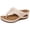 Beige, variant on Platform Flip Flops for Women Bohemian Flower Hollow out Orthopedic Sandals Comfy Arch Support Footbed Slides Wedges Heels Slip on Beach Shoes Black Size 9