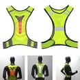 thumbnail image 2 of Windfall LED Reflective Night Running Cycling Safety Warning High Visibility Vest Jacket, 2 of 7