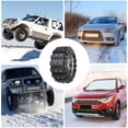 thumbnail image 4 of Snow Chains for Car – 10 Pack Tire Anti-Skid Chains, Heavy Duty Winter Traction Cables | Icy Snow Storm Driving Safety, Minivan Caravan SUV Wheel Grip, Emergncy Road Assistance, 4 of 9