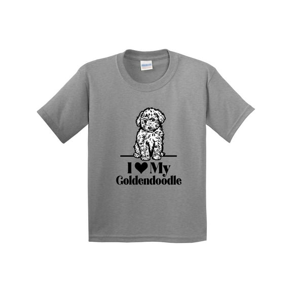 Inktastic I Love My Goldendoodle Dog Youth T-Shirt