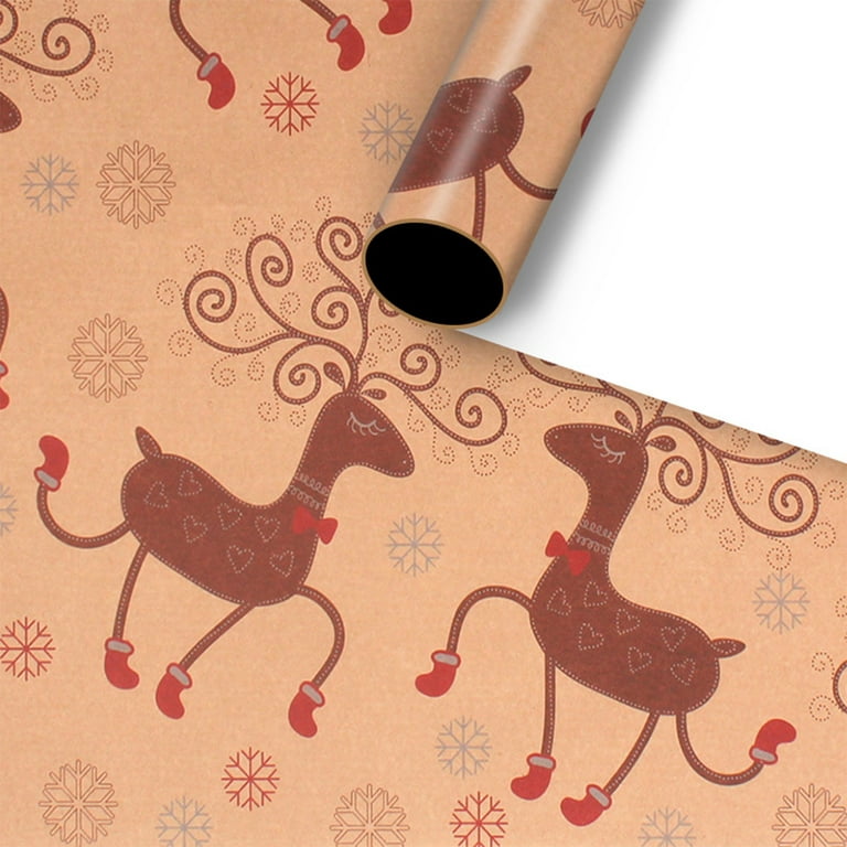 Thick Wrapping Paper Christmas Large Roll Paper Paper Paper Gift Vintage Paper Paper Wrapping Kraft Gift Wrapping Floral Paper Christmas Home DIY