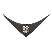 Angle View: Vibrant Life Pink I Heart Naps Bandana Set for Dogs or Cats, Size Small