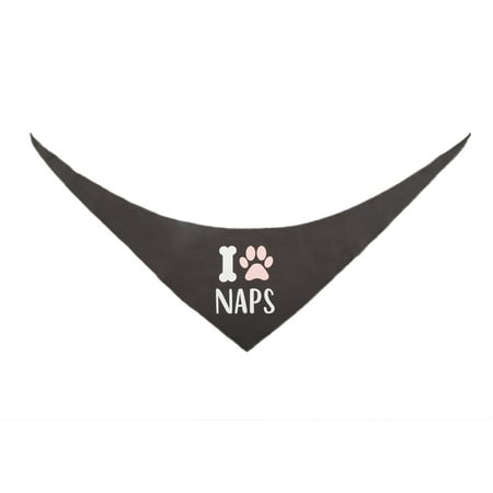 Vibrant Life Pink I Heart Naps Bandana Set for Dogs or Cats, Size Small