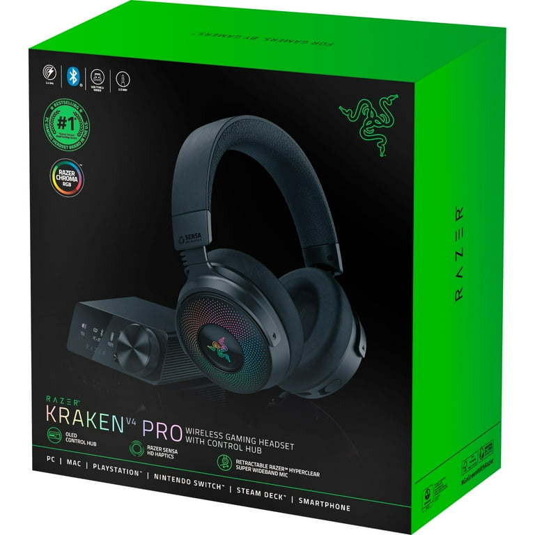 Razer Kraken V4 Pro Wireless Gaming Headset with Control Hub Razer Kraken V4 Pro Wireless Gaming Headset with Control Hub