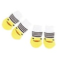 thumbnail image 3 of Calcetines tejidos antideslizantes 4pcs para ropa de mascotas Yuyangstore  Calcetines protectores Puppy Paw, 3 of 8