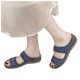 thumbnail image 3 of Bmisegm Ladies Summer Solid Colour Flowers Hollow Breathable Slope with Thick Bottom Large Size Sandals Slippers Summer Blue 8.5, 3 of 7