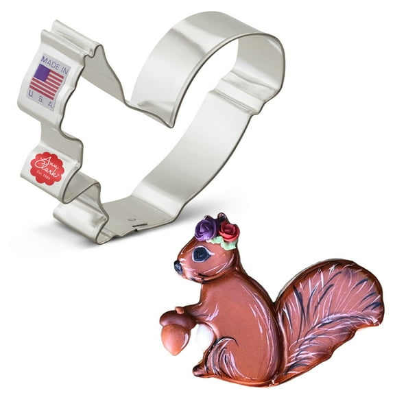 Ann Clark Squirrel Cookie Cutter 3.75", Made in USA