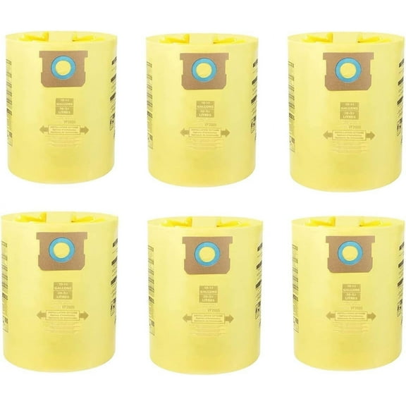 Anbaboys Canister Vacuum Cleaner Bags for Fit Shop-Vac 10-14 Gallon ,90672, Type I, 6-Pack