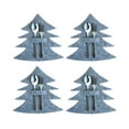 thumbnail image 3 of Kearding 4 unids/set árbol de Navidad vajilla bolsa de almacenamiento bolsa organizador de decoración tenedor cuchara bolsillo Festival fiesta banquete Kits de decoración para fiestas Gris Kearding HA068283-03B, 3 of 6