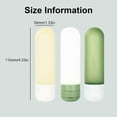 thumbnail image 3 of Pack of 3 Travel Friendly Cosmetic Containers Silicone Refillable Lotion Bottle Dispenser Bottles for Skincare Products, 3 of 5
