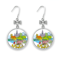 thumbnail image 1 of Allemagne Munchen Landmark Architecture Boucles d'Oreilles Boucles d'Oreilles Crochet Percé, 1 of 3