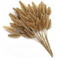 thumbnail image 3 of ZOELNIC Artificial Golden Pine Cones, 4pcs Christmas Garden Grass Faux Shrubs Fake Leaves Simulation Bushes Home Indoor Outdoor Wedding Festival Decoration Hall Office Table Planter Filler, 3 of 9