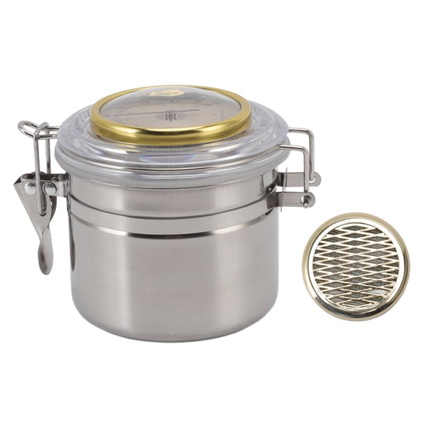 Tarro de almacenamiento de acero inoxidable, tarro de cigarros, tarro de humidor de acero inoxidable, diseño a prueba de futuro
