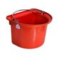thumbnail image 1 of Comedero para caballos tipo cubo, fácil de limpiar, resistente, para granja y uso exterior. Rojo, 1 of 9