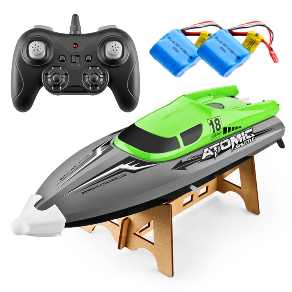 MSLAN 2.4G Wireless Remote Control Ship Dual-Motor Circulating Water-Cooled High-Speed Speed Ship,for Racing RC Ship for River Lake or Pool Outdoor Radio Controlled Watercraft Ship 